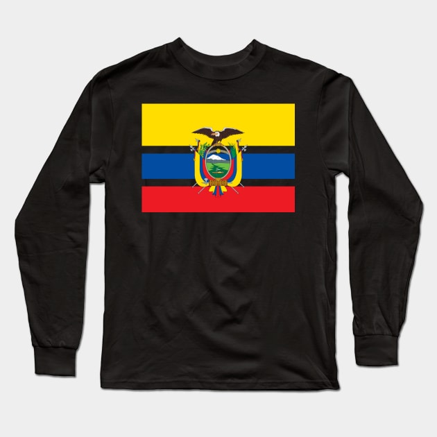 Ecuador Flag Long Sleeve T-Shirt by Historia